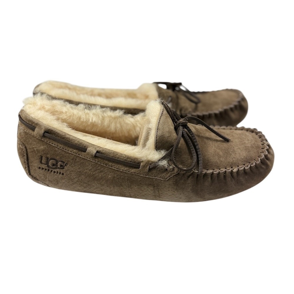 UGG Australia Dakota 5612 Women 11 Suede Moccasin Slipper Dolphin Grey DLF NEW - Picture 3 of 12